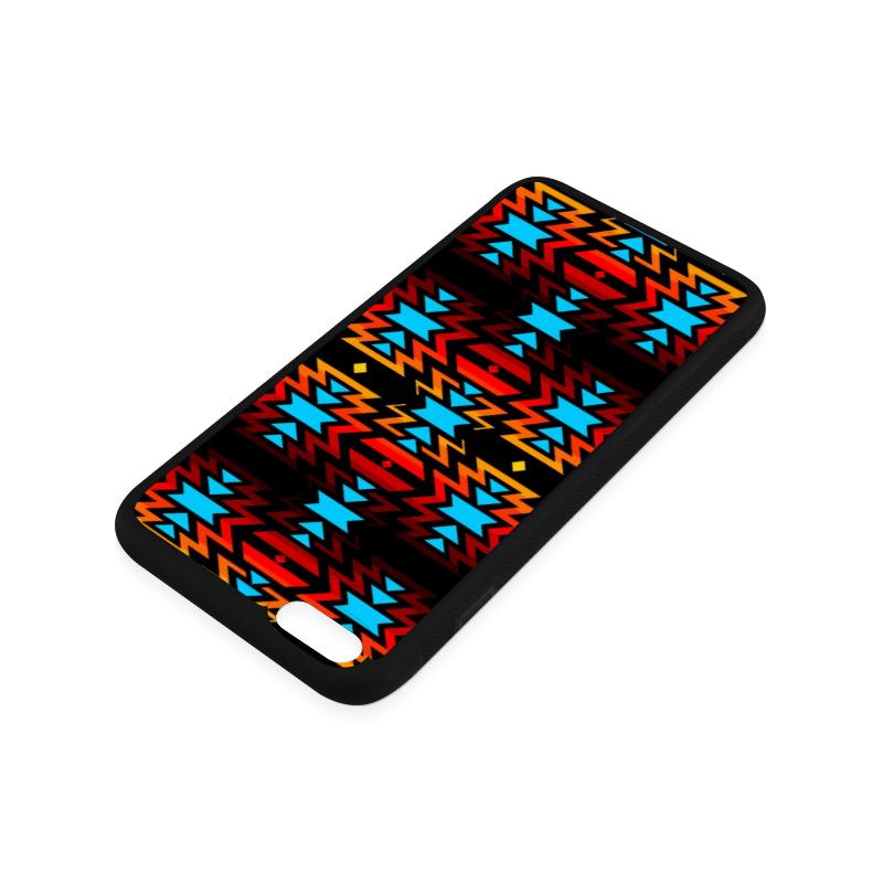 Big Pattern Fire Colors and Sky iPhone 6/6s Plus Case iPhone 6/6s Plus Rubber Case e-joyer 