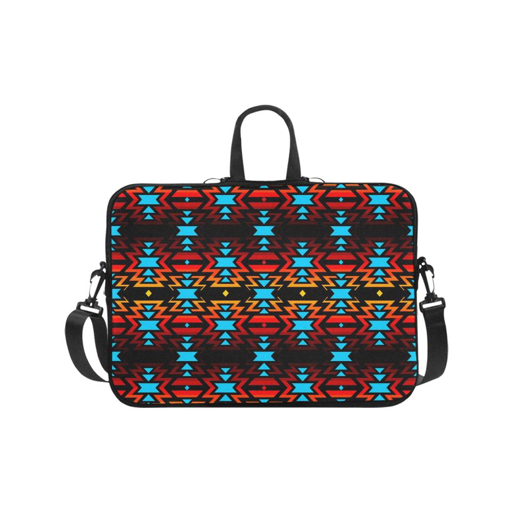 Big Pattern Fire Colors and Sky Laptop Handbags 17