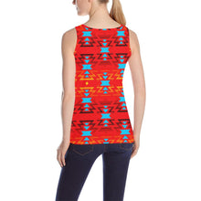 Load image into Gallery viewer, Big Pattern Fire Colors and Sky Sierra All Over Print Tank Top for Women (Model T43) All Over Print Tank Top for Women (T43) e-joyer 
