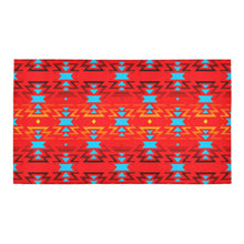 Load image into Gallery viewer, Big Pattern Fire Colors and Sky Sierra Bath Rug 16&#39;&#39;x 28&#39;&#39; Bath Rug 16&#39;&#39;x 28&#39;&#39; e-joyer 
