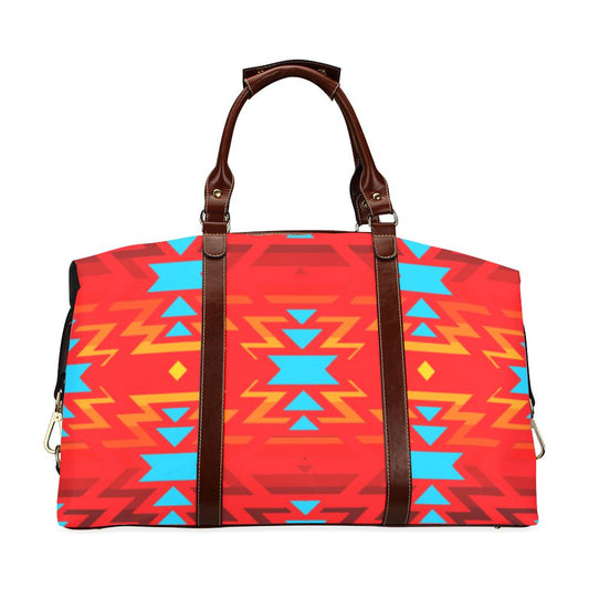 Big Pattern Fire Colors and Sky Sierra Classic Travel Bag (Model 1643) Remake Classic Travel Bags (1643) e-joyer 