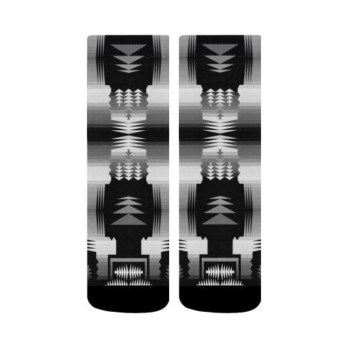 Black and White Fire and Sky Crew Socks Crew Socks e-joyer 