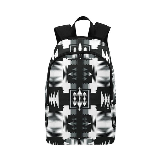 Black and White Sage 2 Fabric Backpack for Adult (Model 1659) Casual Backpack for Adult (1659) e-joyer 