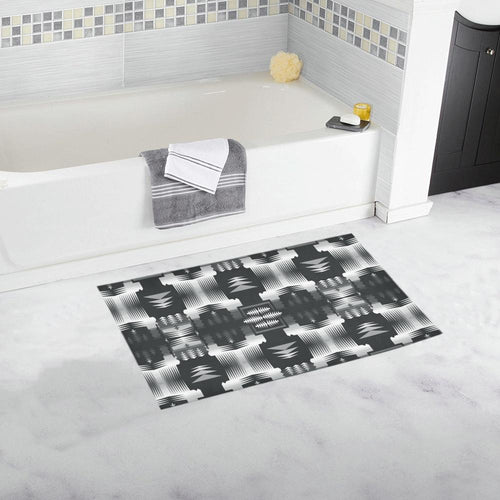 Black and White Sage Bath Rug 16''x 28'' Bath Rug 16''x 28'' e-joyer 