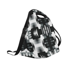 Load image into Gallery viewer, Black and White Sage II Large Insulated Neoprene Lunch Bag That Replaces Your Purse (Model 1669) Neoprene Lunch Bag/Large (1669) e-joyer 
