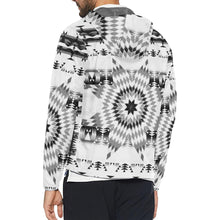 Load image into Gallery viewer, Black and White Star Quilt Unisex All Over Print Windbreaker (Model H23) All Over Print Windbreaker for Men (H23) e-joyer 
