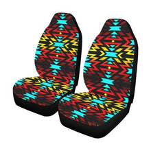 Load image into Gallery viewer, Black Fire and Sky Car Seat Covers (Set of 2) Car Seat Covers e-joyer 
