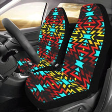 Load image into Gallery viewer, Black Fire and Sky Car Seat Covers (Set of 2) Car Seat Covers e-joyer 
