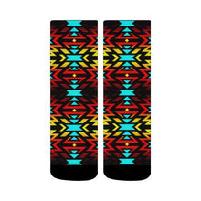 Load image into Gallery viewer, Black Fire and Sky Crew Socks Crew Socks e-joyer 
