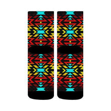 Load image into Gallery viewer, Black Fire and Sky Crew Socks Crew Socks e-joyer 
