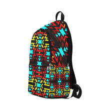 Load image into Gallery viewer, Black Fire and Sky Fabric Backpack for Adult (Model 1659) Casual Backpack for Adult (1659) e-joyer 
