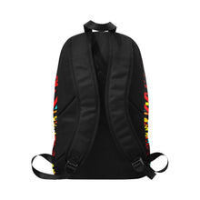 Load image into Gallery viewer, Black Fire and Sky Fabric Backpack for Adult (Model 1659) Casual Backpack for Adult (1659) e-joyer 
