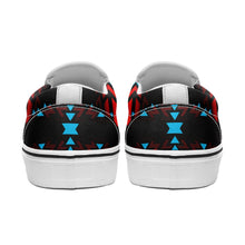 Load image into Gallery viewer, Black Fire and Sky Otoyimm Canvas Slip On Shoes 49 Dzine 
