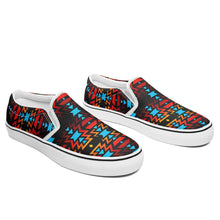 Load image into Gallery viewer, Black Fire and Sky Otoyimm Canvas Slip On Shoes 49 Dzine 
