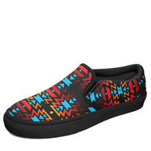 Load image into Gallery viewer, Black Fire and Sky Otoyimm Canvas Slip On Shoes 49 Dzine 
