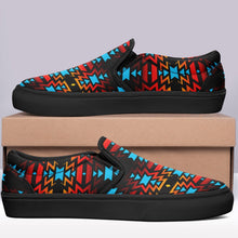 Load image into Gallery viewer, Black Fire and Sky Otoyimm Canvas Slip On Shoes 49 Dzine 
