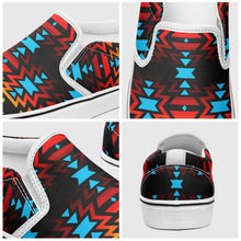 Load image into Gallery viewer, Black Fire and Sky Otoyimm Canvas Slip On Shoes 49 Dzine 
