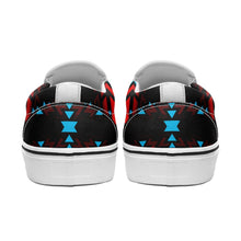 Load image into Gallery viewer, Black Fire and Sky Otoyimm Kid&#39;s Canvas Slip On Shoes 49 Dzine 
