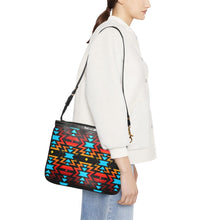 Load image into Gallery viewer, Black Fire and Sky Small Shoulder Bag (Model 1710) Small Shoulder Bag (1710) e-joyer 
