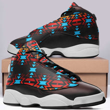 Load image into Gallery viewer, Black Fire and Turquoise Athletic Shoes Herman 
