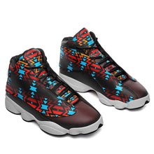 Load image into Gallery viewer, Black Fire and Turquoise Athletic Shoes Herman 
