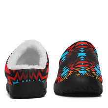 Load image into Gallery viewer, Black Fire and Turquoise Ikinnii Indoor Slipper 49 Dzine 
