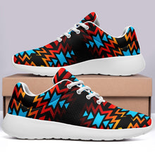 Load image into Gallery viewer, Black Fire and Turquoise Ikkaayi Sport Sneakers 49 Dzine 
