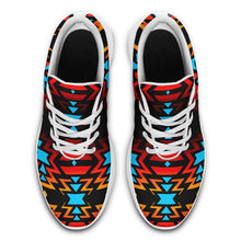 Load image into Gallery viewer, Black Fire and Turquoise Ikkaayi Sport Sneakers 49 Dzine 
