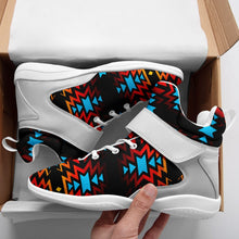 Load image into Gallery viewer, Black Fire and Turquoise Ipottaa Basketball / Sport High Top Shoes 49 Dzine 
