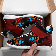 Load image into Gallery viewer, Black Fire and Turquoise Ipottaa Basketball / Sport High Top Shoes 49 Dzine 
