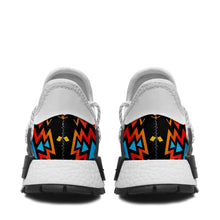 Load image into Gallery viewer, Black Fire and Turquoise Okaki Sneakers Shoes 49 Dzine 
