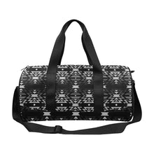 Load image into Gallery viewer, Black Fire Black and Gray Duffle Bag (Model 1679) Duffle Bag (1679) e-joyer 
