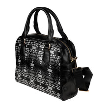 Load image into Gallery viewer, Black Fire Black and Gray Shoulder Handbag (Model 1634) Shoulder Handbags (1634) e-joyer 
