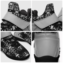 Load image into Gallery viewer, Black Fire Black and White Ipottaa Basketball / Sport High Top Shoes 49 Dzine 
