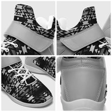 Load image into Gallery viewer, Black Fire Black and White Ipottaa Basketball / Sport High Top Shoes 49 Dzine 
