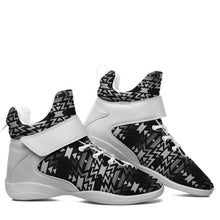 Load image into Gallery viewer, Black Fire Black and White Ipottaa Basketball / Sport High Top Shoes 49 Dzine 
