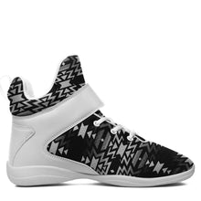 Load image into Gallery viewer, Black Fire Black and White Ipottaa Basketball / Sport High Top Shoes 49 Dzine 
