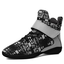 Load image into Gallery viewer, Black Fire Black and White Ipottaa Basketball / Sport High Top Shoes 49 Dzine 
