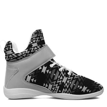 Load image into Gallery viewer, Black Fire Black and White Ipottaa Basketball / Sport High Top Shoes 49 Dzine 
