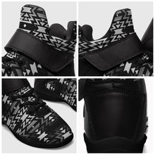 Load image into Gallery viewer, Black Fire Black and White Ipottaa Basketball / Sport High Top Shoes 49 Dzine 
