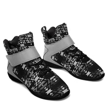 Load image into Gallery viewer, Black Fire Black and White Ipottaa Basketball / Sport High Top Shoes 49 Dzine 
