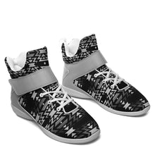 Load image into Gallery viewer, Black Fire Black and White Ipottaa Basketball / Sport High Top Shoes 49 Dzine 
