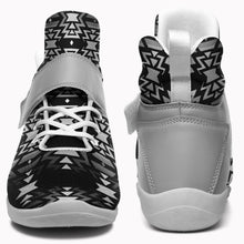 Load image into Gallery viewer, Black Fire Black and White Ipottaa Basketball / Sport High Top Shoes 49 Dzine 
