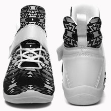 Load image into Gallery viewer, Black Fire Black and White Ipottaa Basketball / Sport High Top Shoes 49 Dzine 
