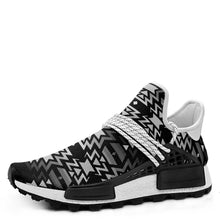Load image into Gallery viewer, Black Fire Black and White Okaki Sneakers Shoes 49 Dzine 
