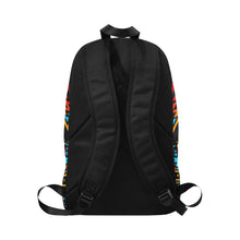 Load image into Gallery viewer, Black Fire Colors and Sky Large Backpack (Model 1659) Casual Backpack for Adult (1659) e-joyer 
