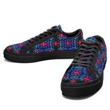 Load image into Gallery viewer, Black Fire Dragonfly Aapisi Low Top Canvas Shoes Black Sole 49 Dzine 
