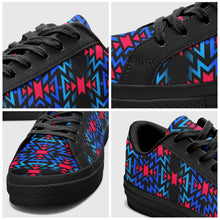 Load image into Gallery viewer, Black Fire Dragonfly Aapisi Low Top Canvas Shoes Black Sole 49 Dzine 
