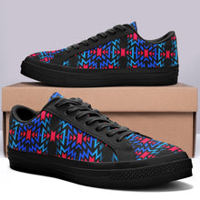 Load image into Gallery viewer, Black Fire Dragonfly Aapisi Low Top Canvas Shoes Black Sole 49 Dzine 
