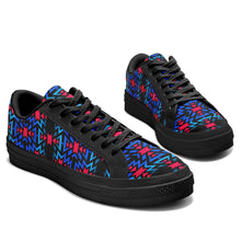 Load image into Gallery viewer, Black Fire Dragonfly Aapisi Low Top Canvas Shoes Black Sole 49 Dzine 
